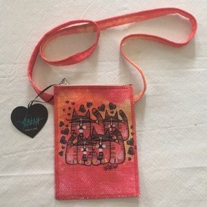 Crossbody Whimsical Cat Bag-New